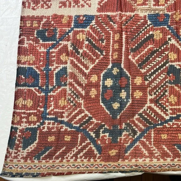 Greek Scarf NEW 33x33 by Fournos Theophilos Benaki Museum - Picture 4 of 15